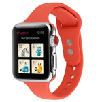 Cinturino da polso sostitutivo con doppia fibbia in silicone sottile, For Apple Watch Series 8&7 41mm / SE 2&6&SE&5&4 40mm / 3&2&1 38mm