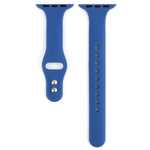 Cinturino da polso sostitutivo con doppia fibbia in silicone sottile, For Apple Watch Series 8&7 41mm / SE 2&6&SE&5&4 40mm / 3&2&1 38mm