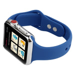 Cinturino da polso sostitutivo con doppia fibbia in silicone sottile, For Apple Watch Series 8&7 41mm / SE 2&6&SE&5&4 40mm / 3&2&1 38mm