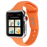Cinturino da polso sostitutivo con doppia fibbia in silicone sottile, For Apple Watch Series 7 41mm / 6 & SE & 5 & 4 40mm / 3 & 2 & 1 38mm