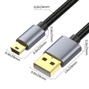 Per ricevitore GPS Garmin versione USB2.0 ad alta velocità, cavo mini a 5 pin, 0.3m, 1.8m, 3m, 5m, 10m