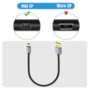 Per ricevitore GPS Garmin versione USB2.0 ad alta velocità, cavo mini a 5 pin, 0.3m, 1.8m, 3m, 5m, 10m