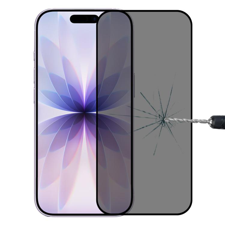 Pellicola in vetro temperato anti-spia con schermo serigrafico a copertura totale, For iPhone 17 Pro Max, For iPhone 17 Pro, For iPhone 17, For iPhone Air, For iPhone 16 Pro Max, For iPhone 16 Pro, For iPhone 16 Plus, For iPhone 16