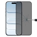 Pellicola in vetro temperato anti-spia con schermo serigrafico a copertura totale, For iPhone 17 Pro Max, For iPhone 17 Pro, For iPhone 17, For iPhone Air, For iPhone 16 Pro Max, For iPhone 16 Pro, For iPhone 16 Plus, For iPhone 16