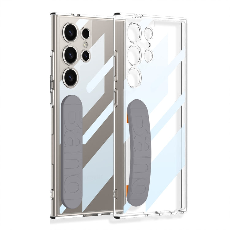 Custodia per telefono con cinturino in silicone spaziale integrato GKK, penna non inclusa, For Samsung Galaxy S26 Ultra 5G, For Samsung Galaxy S25 Ultra 5G, For Samsung Galaxy S24 FE 5G, For Samsung Galaxy S24 Ultra 5G