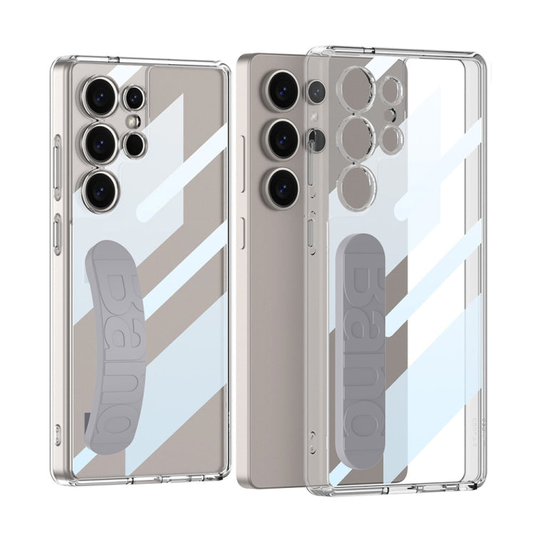 Custodia per telefono con cinturino in silicone spaziale integrato GKK, penna non inclusa, For Samsung Galaxy S26 Ultra 5G, For Samsung Galaxy S25 Ultra 5G, For Samsung Galaxy S24 FE 5G, For Samsung Galaxy S24 Ultra 5G