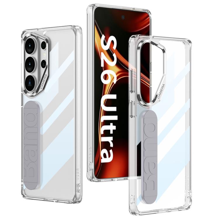 Custodia per telefono con cinturino in silicone spaziale integrato GKK, penna non inclusa, For Samsung Galaxy S26 Ultra 5G, For Samsung Galaxy S25 Ultra 5G, For Samsung Galaxy S24 FE 5G, For Samsung Galaxy S24 Ultra 5G
