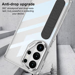 Custodia per telefono con cinturino in silicone spaziale integrato GKK, penna non inclusa, For Samsung Galaxy S26 Ultra 5G, For Samsung Galaxy S25 Ultra 5G, For Samsung Galaxy S24 FE 5G, For Samsung Galaxy S24 Ultra 5G