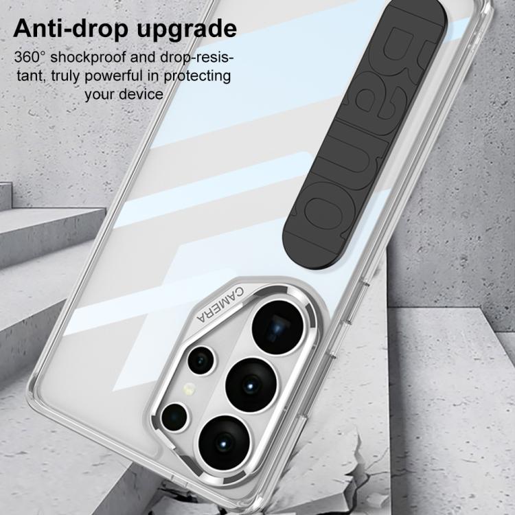 Custodia per telefono con cinturino in silicone spaziale integrato GKK, penna non inclusa, For Samsung Galaxy S26 Ultra 5G, For Samsung Galaxy S25 Ultra 5G, For Samsung Galaxy S24 FE 5G, For Samsung Galaxy S24 Ultra 5G