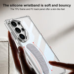 Custodia per telefono con cinturino in silicone spaziale integrato GKK, penna non inclusa, For Samsung Galaxy S26 Ultra 5G, For Samsung Galaxy S25 Ultra 5G, For Samsung Galaxy S24 FE 5G, For Samsung Galaxy S24 Ultra 5G