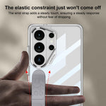 Custodia per telefono con cinturino in silicone spaziale integrato GKK, penna non inclusa, For Samsung Galaxy S26 Ultra 5G, For Samsung Galaxy S25 Ultra 5G, For Samsung Galaxy S24 FE 5G, For Samsung Galaxy S24 Ultra 5G