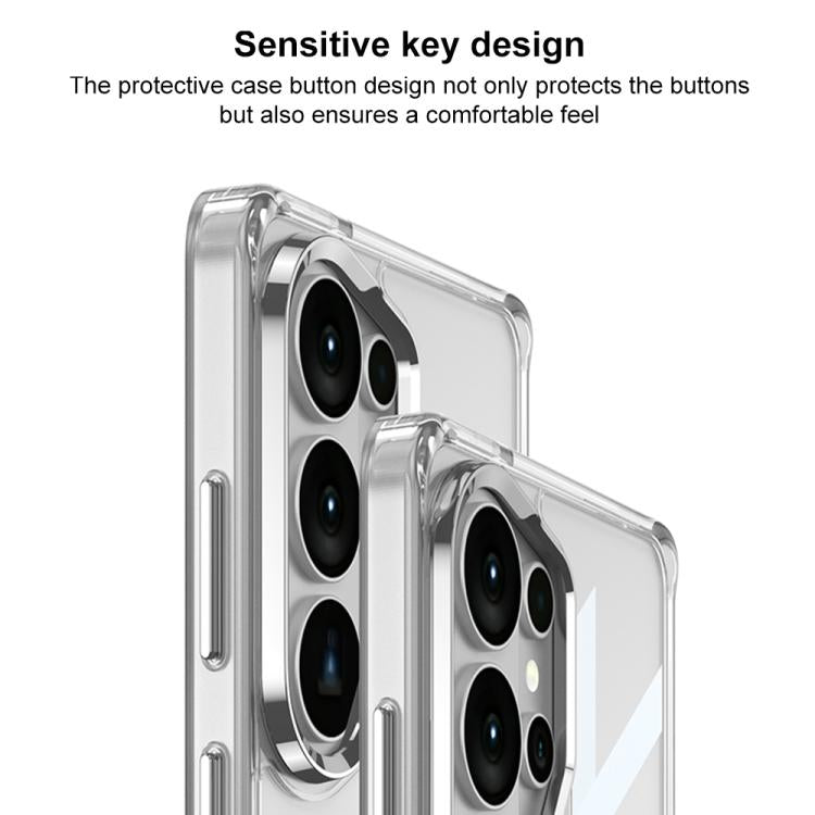 Custodia per telefono con cinturino in silicone spaziale integrato GKK, penna non inclusa, For Samsung Galaxy S26 Ultra 5G, For Samsung Galaxy S25 Ultra 5G, For Samsung Galaxy S24 FE 5G, For Samsung Galaxy S24 Ultra 5G