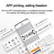 Set di stampanti per etichette portatili Xiaomi Mijia originali, Label Printer Set