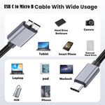 Cavo adattatore USB-C a Micro B 3.1 10 Gbps 0,5-3m