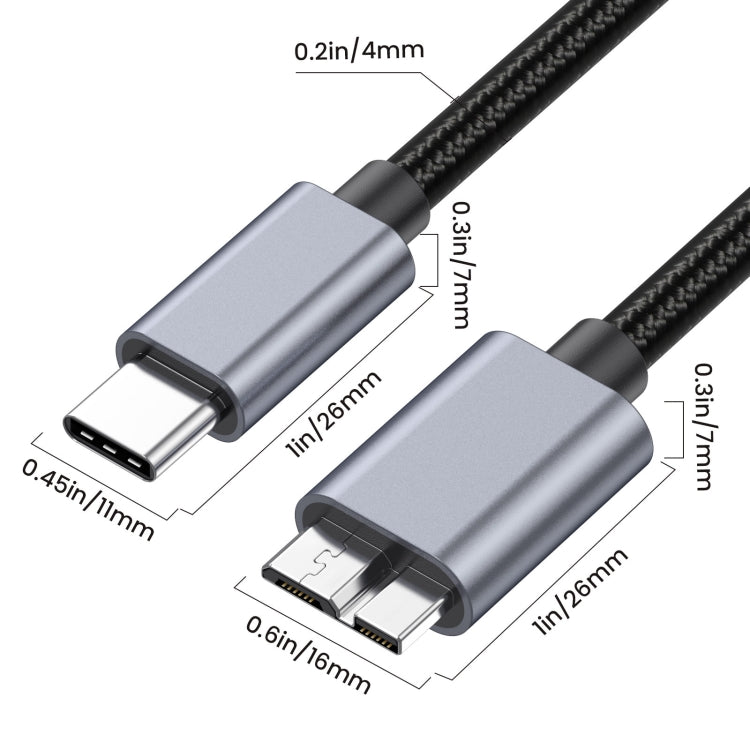 Cavo adattatore USB-C a Micro B 3.1 10 Gbps 0,5-3m