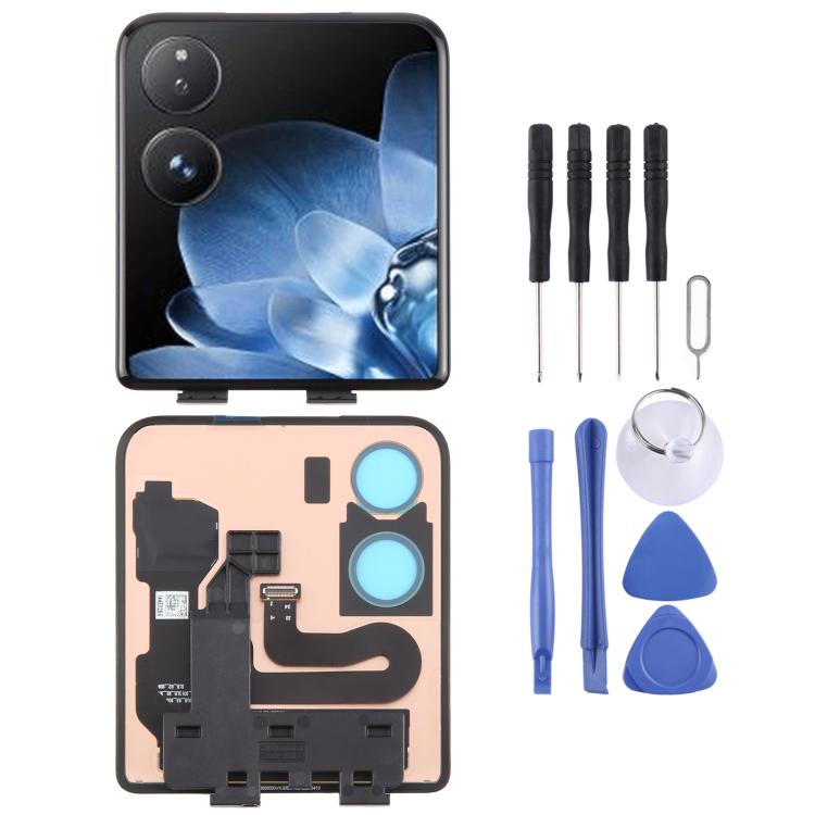 Original LCD Secondary Screen With Digitizer Full Assembly, For Xiaomi Mix Flip, For Xiaomi Mix Fold 3
