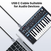 Cavo adattatore per tastiera MIDI per stampante BM USB-C/tipo C a USB-B, 0.5m, 1.8m, 3m