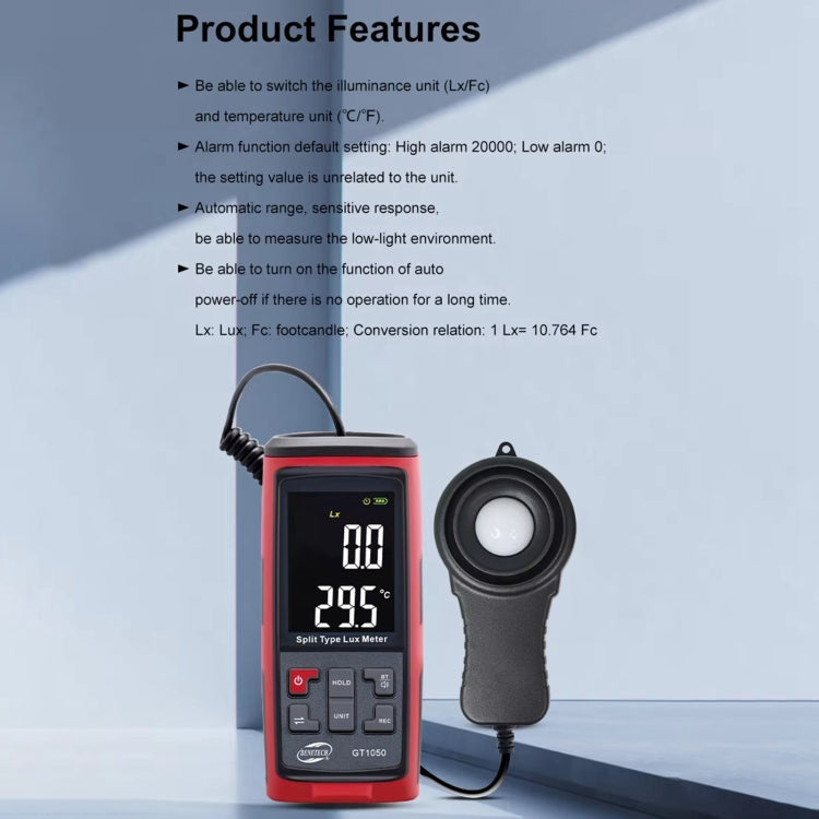 Misuratore di luce digitale professionale BENERECH GT1050