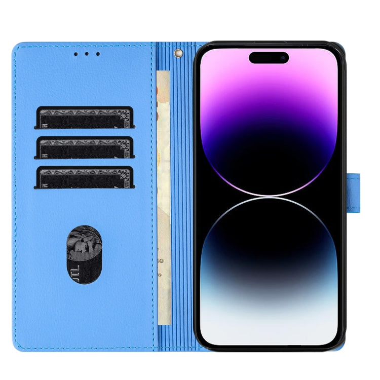 Custodia per telefono in pelle goffrata con elefante dei cartoni animati, For iPhone 16 Pro Max, For iPhone 16 Pro, For iPhone 16 Plus, For iPhone 16