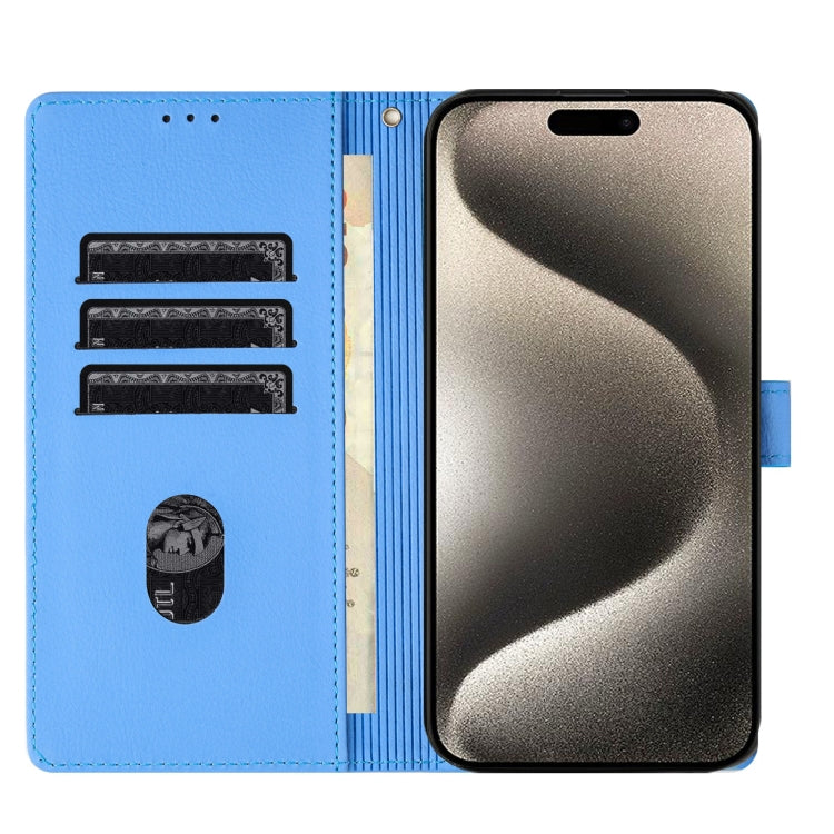 Custodia per telefono in pelle goffrata con elefante dei cartoni animati, For iPhone 15 Pro Max, For iPhone 15 Pro, For iPhone 15 Plus, For iPhone 15