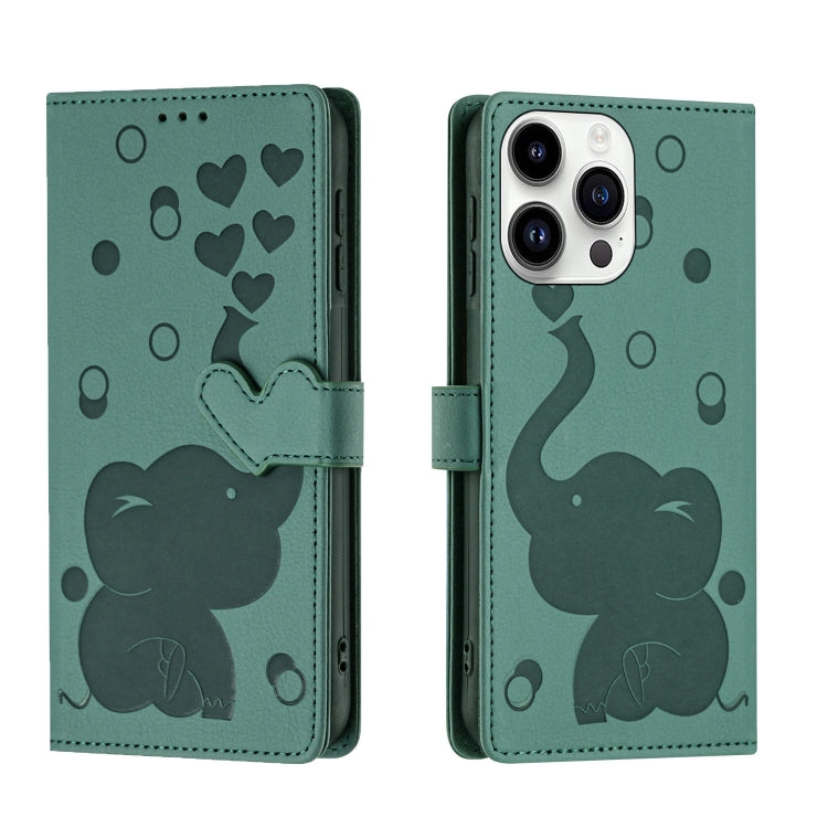 Custodia per telefono in pelle goffrata con elefante dei cartoni animati, For iPhone 14 Plus, For iPhone 14, For iPhone 14 Pro, For iPhone 14 Pro Max