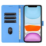 Custodia per telefono in pelle goffrata con elefante dei cartoni animati, For iPhone 11, For iPhone 11 Pro, For iPhone X / XS, For iPhone XR