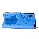 Custodia per telefono in pelle goffrata con elefante dei cartoni animati, For iPhone XS Max, For iPhone 8 Plus / 7 Plus