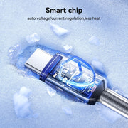 Cavo dati di ricarica rapida serie JOYROOM S-A42 Crystal Clear, lunghezza: 1,2 m, Type-C to Type-C Cable, Type-C to 8 Pin Cable, USB to Type-C Cable, USB to 8 Pin Cable