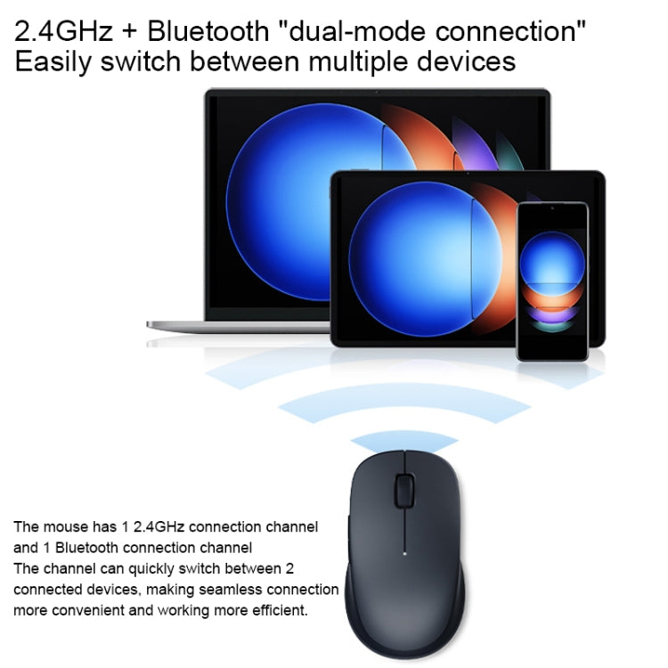 Mouse wireless Xiaomi XMSMSB01YM 1200DPI Bluetooth a doppia modalità 2, XMSMSB01YM