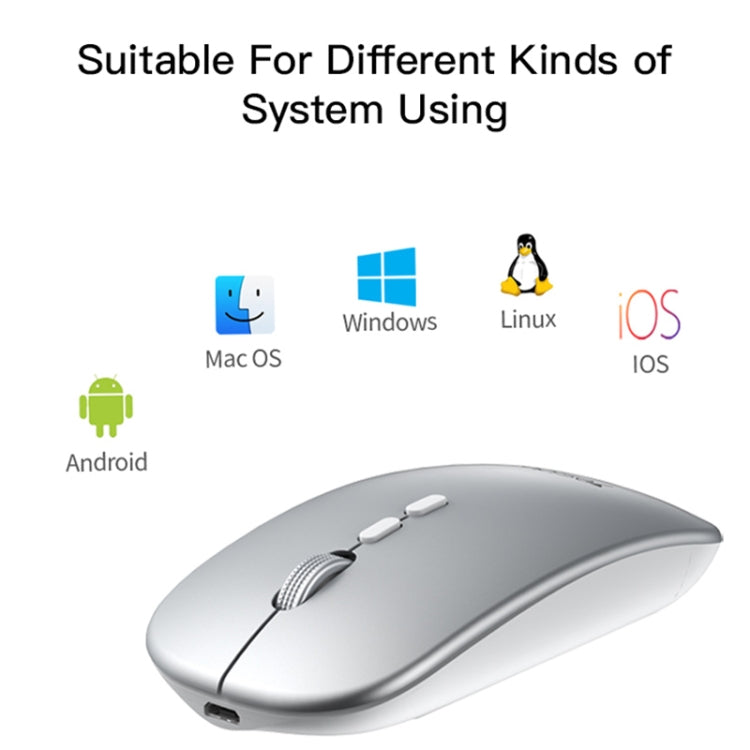 Mouse ottico wireless ricaricabile sottile Yesido KB15 2.4G, KB15
