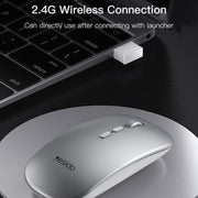 Mouse ottico wireless ricaricabile sottile Yesido KB15 2.4G, KB15