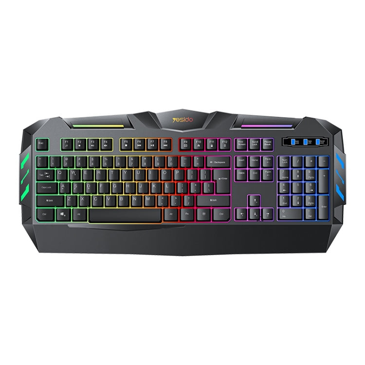 Tastiera cablata USB Yesido KB21 da 104 tasti, 1,5 m, con luce di respirazione, KB21