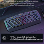 Tastiera cablata USB Yesido KB21 da 104 tasti, 1,5 m, con luce di respirazione, KB21