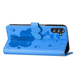 Custodia per telefono in pelle goffrata con elefante dei cartoni animati, For Samsung Galaxy A15, For Samsung Galaxy A55 5G, For Samsung Galaxy A35 5G, For Samsung Galaxy A05s