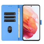 Custodia per telefono in pelle goffrata con elefante dei cartoni animati, For Samsung Galaxy S21 5G, For Samsung Galaxy S21+ 5G, For Samsung Galaxy S21 Ultra 5G