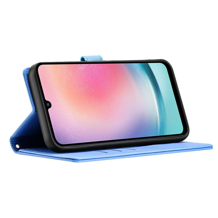 Custodia per telefono in pelle goffrata con elefante dei cartoni animati, For Galaxy S26 FE 5G, For Samsung Galaxy S26+ 5G, For Samsung Galaxy S26 Ultra 5G, For Samsung Galaxy S26 5G