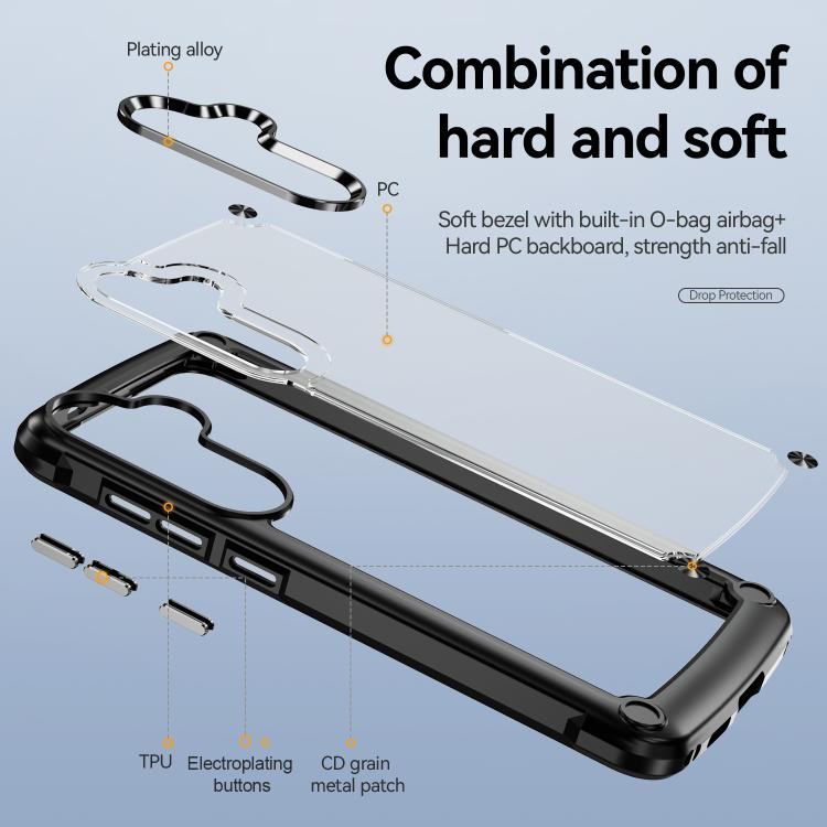 Custodia protettiva per telefono in TPU + PC, For Samsung Galaxy A57 5G, For Samsung Galaxy A37 5G, For Samsung Galaxy A26 5G / A17 5G, For Samsung Galaxy A56 5G, For Samsung Galaxy A36 5G, For Samsung Galaxy A16 5G