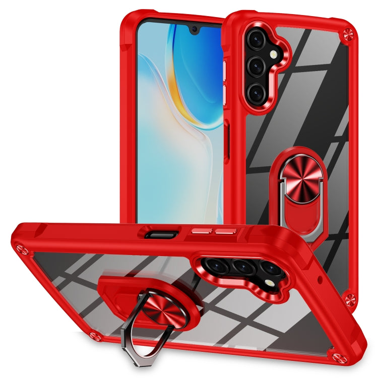 Custodia protettiva per telefono in TPU + PC con supporto ad anello, For Samsung Galaxy A57 5G, For Samsung Galaxy A37 5G, For Samsung Galaxy A26 5G / A17 5G, For Samsung Galaxy A56 5G, For Samsung Galaxy A36 5G, For Samsung Galaxy A16 5G