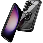Custodia protettiva per telefono in TPU + PC con supporto ad anello, For Samsung Galaxy A57 5G, For Samsung Galaxy A37 5G, For Samsung Galaxy A26 5G / A17 5G, For Samsung Galaxy A56 5G, For Samsung Galaxy A36 5G, For Samsung Galaxy A16 5G