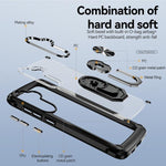Custodia protettiva per telefono in TPU + PC con supporto ad anello, For Samsung Galaxy A57 5G, For Samsung Galaxy A37 5G, For Samsung Galaxy A26 5G / A17 5G, For Samsung Galaxy A56 5G, For Samsung Galaxy A36 5G, For Samsung Galaxy A16 5G