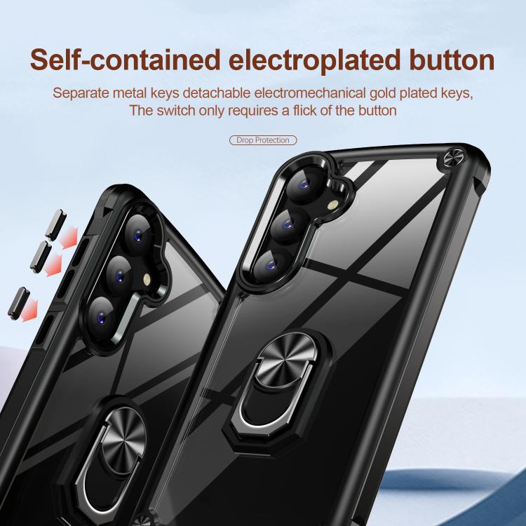 Custodia protettiva per telefono in TPU + PC con supporto ad anello, For Samsung Galaxy A57 5G, For Samsung Galaxy A37 5G, For Samsung Galaxy A26 5G / A17 5G, For Samsung Galaxy A56 5G, For Samsung Galaxy A36 5G, For Samsung Galaxy A16 5G
