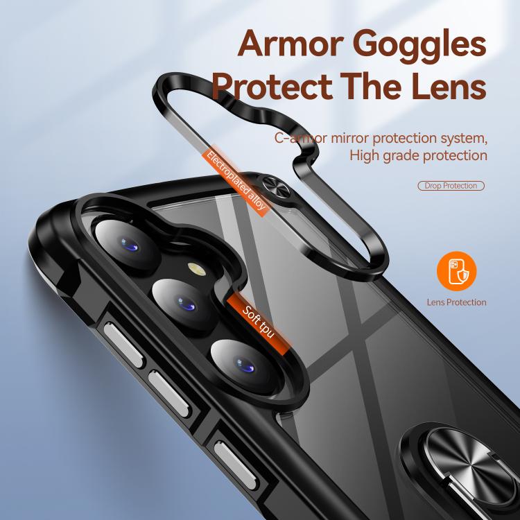 Custodia protettiva per telefono in TPU + PC con supporto ad anello, For Samsung Galaxy A57 5G, For Samsung Galaxy A37 5G, For Samsung Galaxy A26 5G / A17 5G, For Samsung Galaxy A56 5G, For Samsung Galaxy A36 5G, For Samsung Galaxy A16 5G