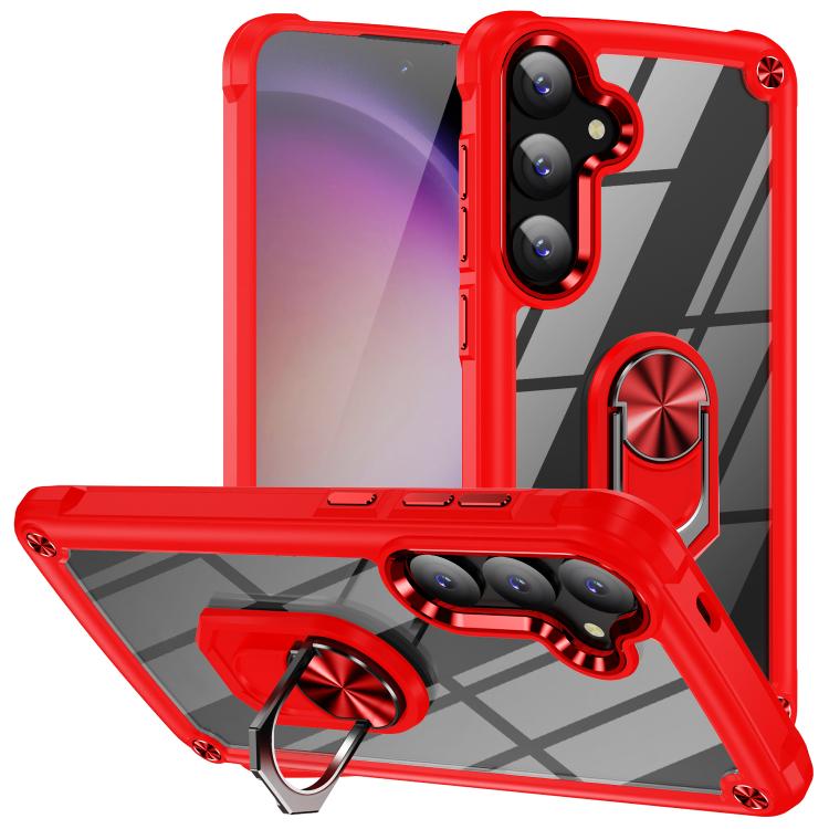 Custodia protettiva per telefono in TPU + PC con supporto ad anello, For Samsung Galaxy A57 5G, For Samsung Galaxy A37 5G, For Samsung Galaxy A26 5G / A17 5G, For Samsung Galaxy A56 5G, For Samsung Galaxy A36 5G, For Samsung Galaxy A16 5G