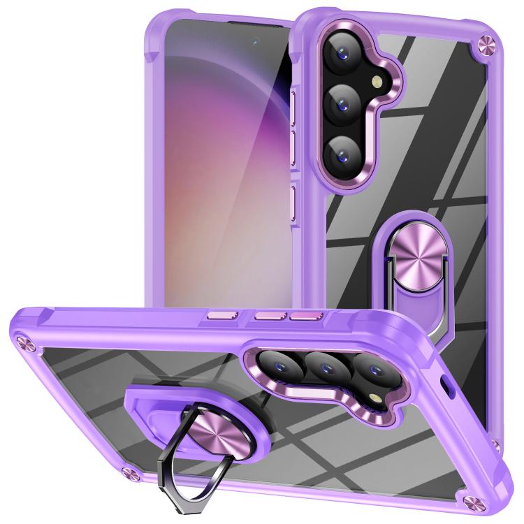 Custodia protettiva per telefono in TPU + PC con supporto ad anello, For Samsung Galaxy A57 5G, For Samsung Galaxy A37 5G, For Samsung Galaxy A26 5G / A17 5G, For Samsung Galaxy A56 5G, For Samsung Galaxy A36 5G, For Samsung Galaxy A16 5G