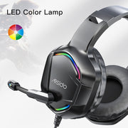 Yesido EK01 Cuffie cablate RGB da gioco con microfono montate sulla testa, EK01