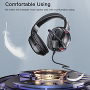 Yesido EK01 Cuffie cablate RGB da gioco con microfono montate sulla testa, EK01