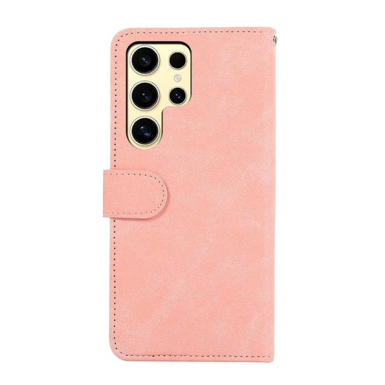 Custodia per telefono in pelle magnetica RFID ABEEL Color Block, For Samsung Galaxy S25 Ultra 5G