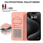 Custodia per telefono in pelle magnetica RFID ABEEL Color Block, For Samsung Galaxy S25 Ultra 5G
