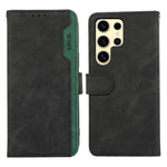 Custodia per telefono in pelle magnetica RFID ABEEL Color Block, For Samsung Galaxy S25 Ultra 5G