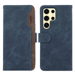 Custodia per telefono in pelle magnetica RFID ABEEL Color Block, For Samsung Galaxy S25 Ultra 5G